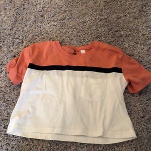 Color Block Crop Top